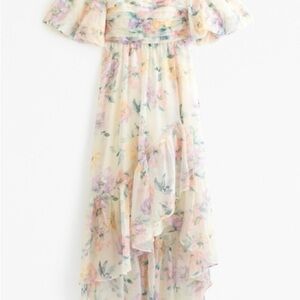 Abercrombie Floral Off-Shoulder Maxi Dress